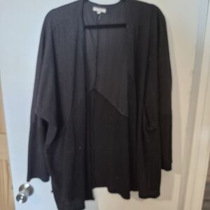 Maurices Black Ribbed Cardigan